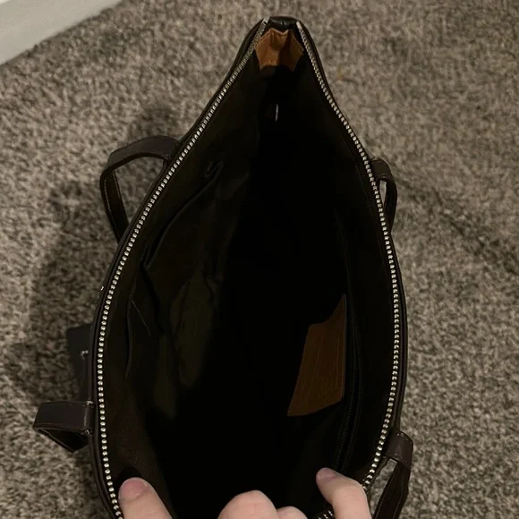 Coach Tan and Brown Signature Tote Bag - Picture 4 of 5